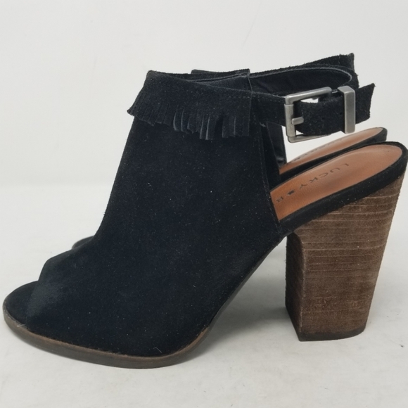 Lucky Brand Black Suede - Picture 2 of 9